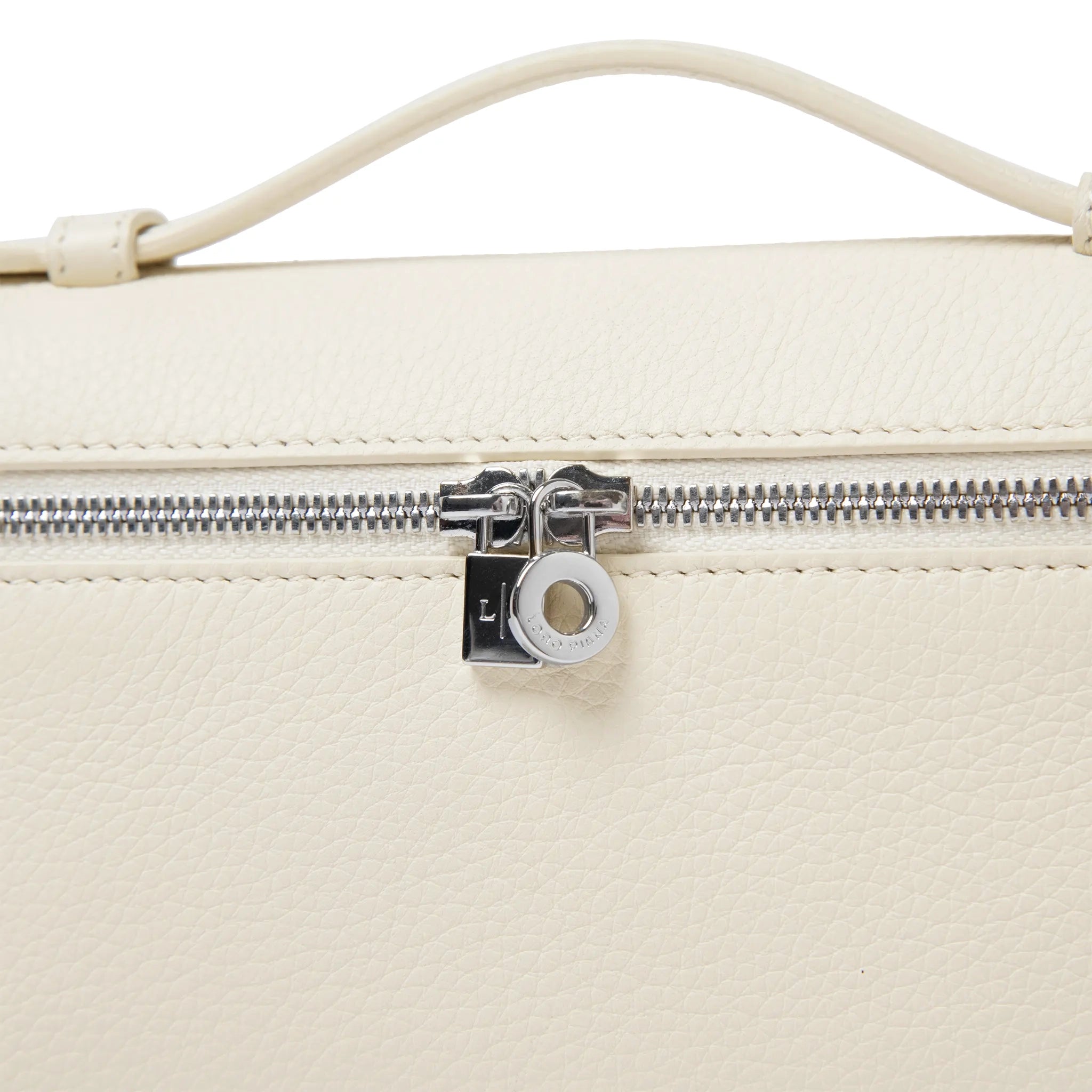 Detailed View of Loro Piana Extra Pocket L19 Light Beige Shoulder Bag